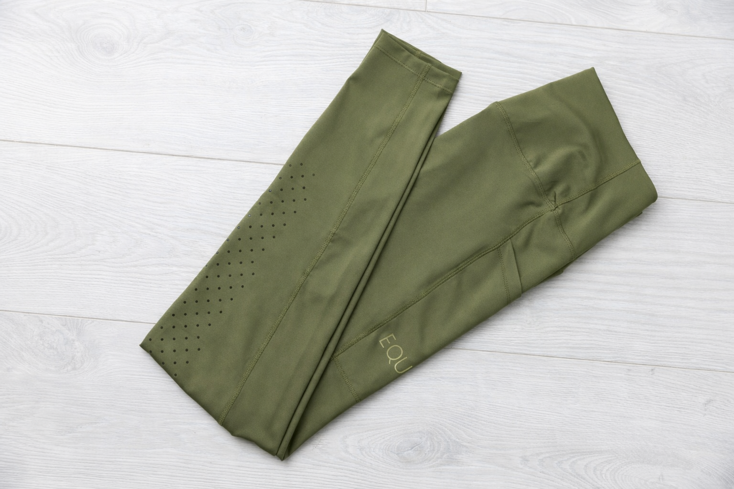 🌿 EQUICORE™ Olive Green Support Riding Tights