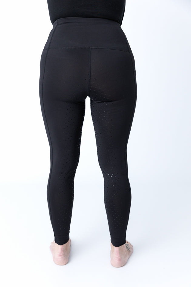 🖤 EQUICORE™ Black Support Riding Tights
