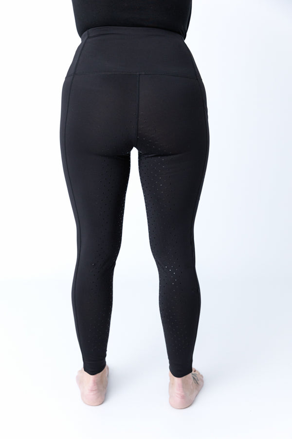 🖤 EQUICORE™ Black Support Riding Tights