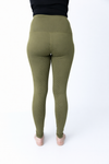 🌿 EQUICORE™ Olive Green Support Riding Tights