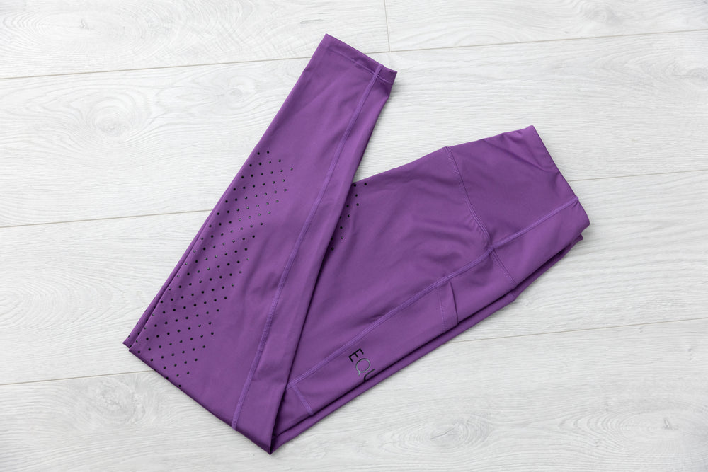 💜 EQUICORE™ Purple Support Riding Tights