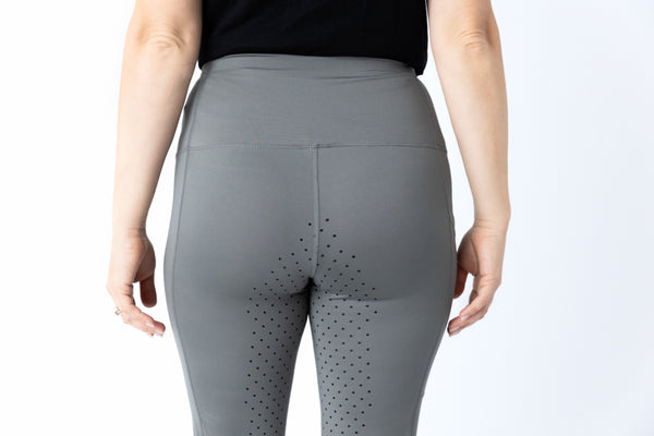 🩶 EQUICORE™ Dark Grey Support Riding Tights