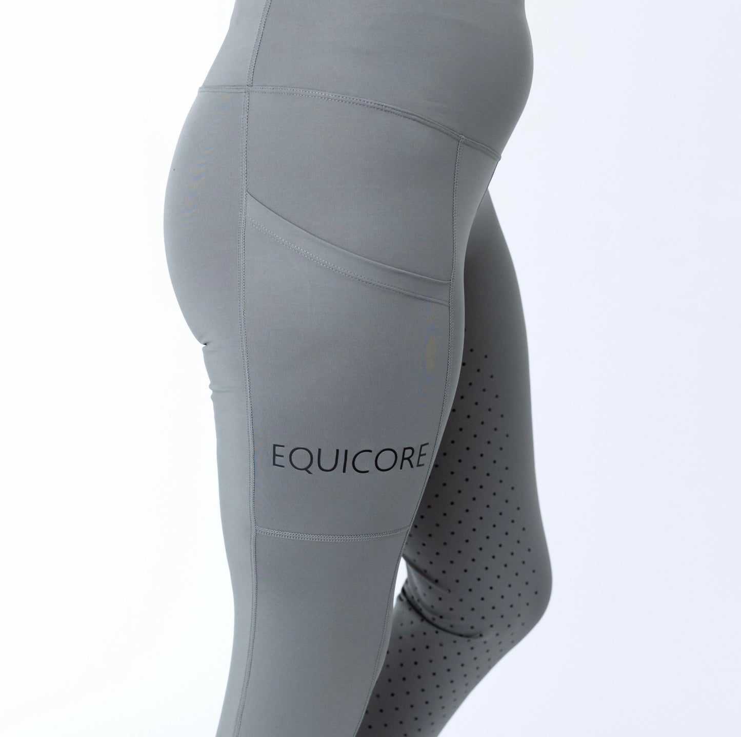 🩶 EQUICORE™ Dark Grey Support Riding Tights