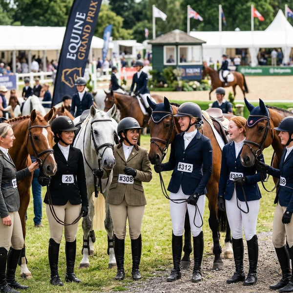 Riders together at a competition